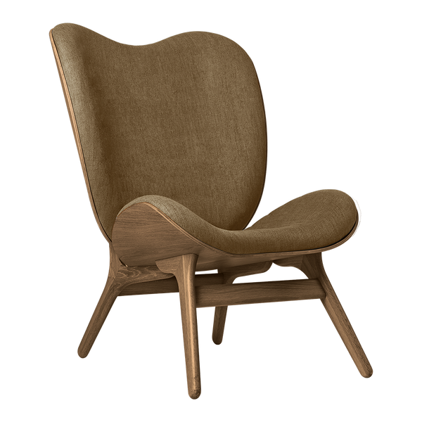 A Conversation Piece Tall Lounge Chair in Dark Oak