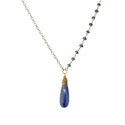 Long Blue Kyanite Necklace - Limited Edition
