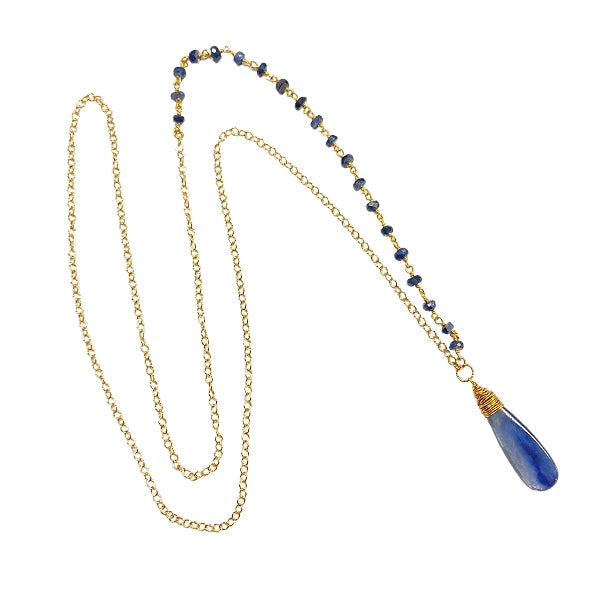 Long Blue Kyanite Necklace - Limited Edition