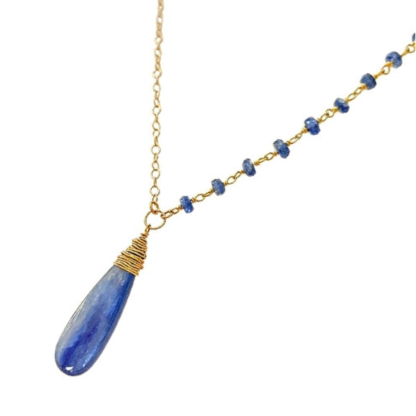 Long Blue Kyanite Necklace - Limited Edition