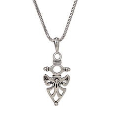 Celtic Arrowhead Protection Necklace in Sterling Silver
