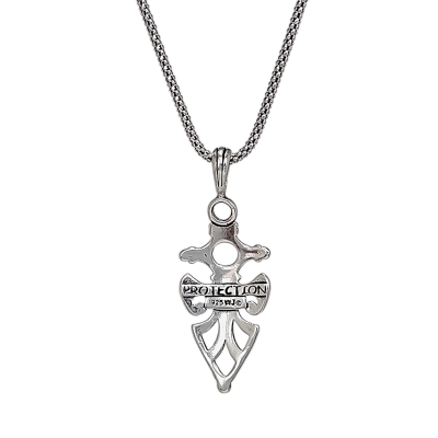 Celtic Arrowhead Protection Necklace in Sterling Silver