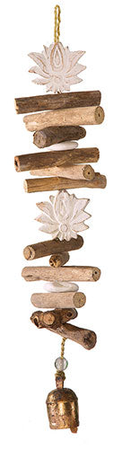 Driftwood Double Lotus Chime