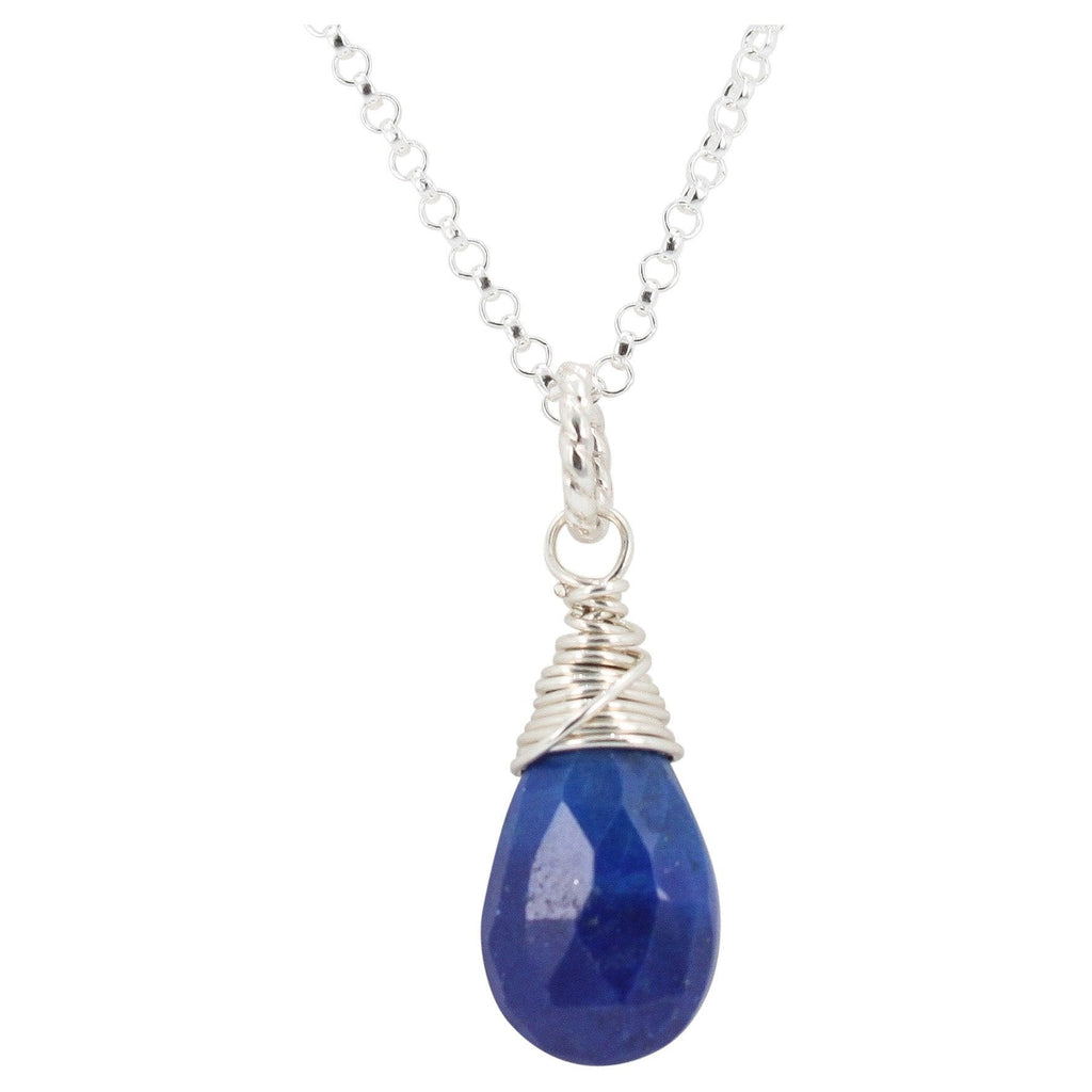 Lapis Gemstone Wrap Necklace