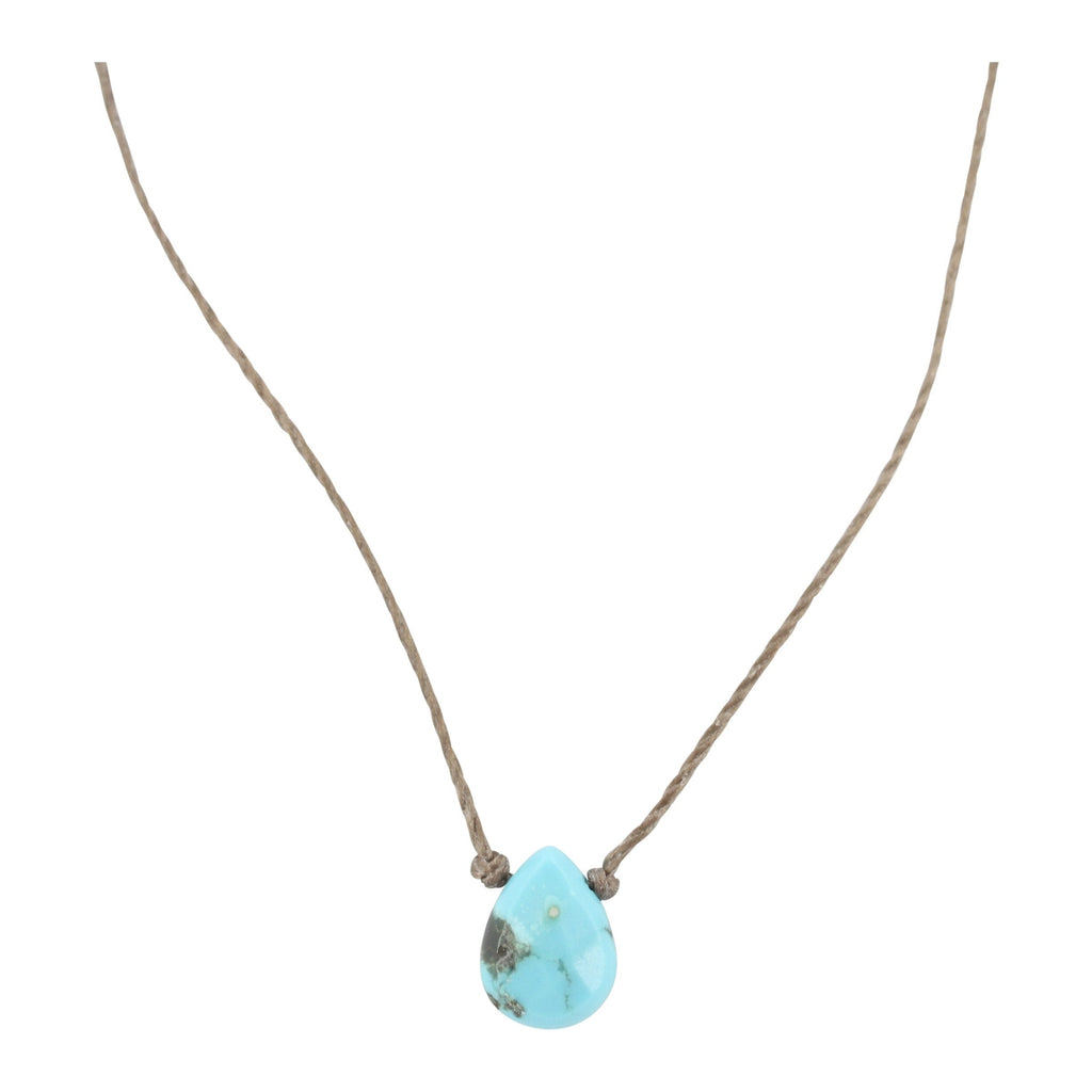 Delicate Turquoise Cord Necklace