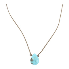 Delicate Turquoise Cord Necklace