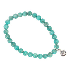 Lotus Bracelet - 6mm Amazonite Gemstone Energy Bracelet