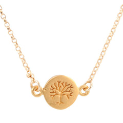 Delicate Gold Tree of Life Necklace