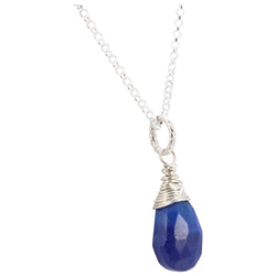 Lapis Gemstone Wrap Necklace