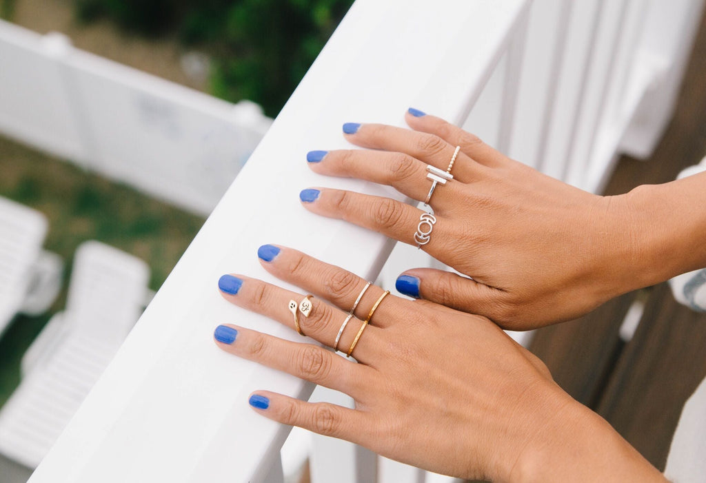 Triple Moon Phase Ring in Sterling Silver