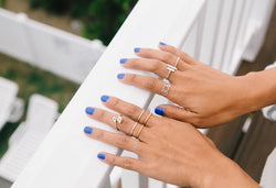 Triple Moon Phase Ring in Sterling Silver