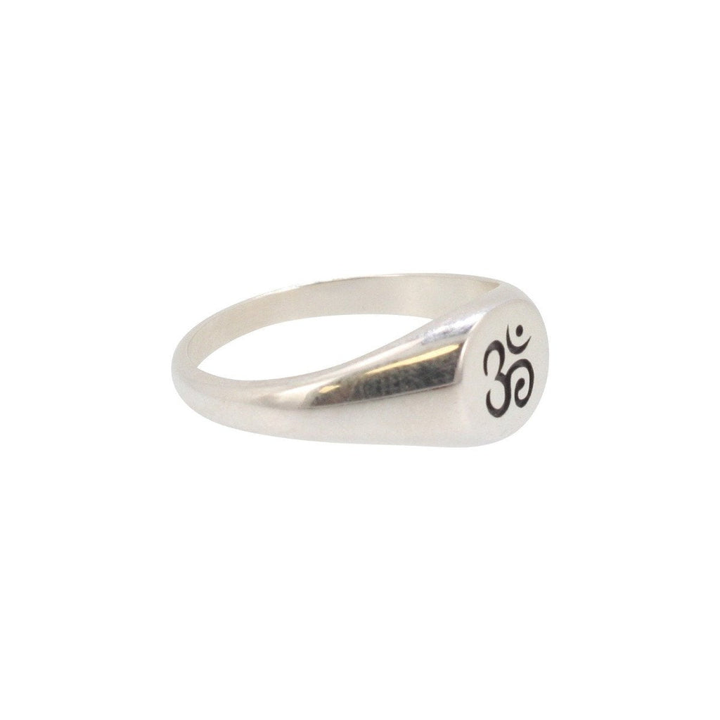 Om Ring in Sterling Silver