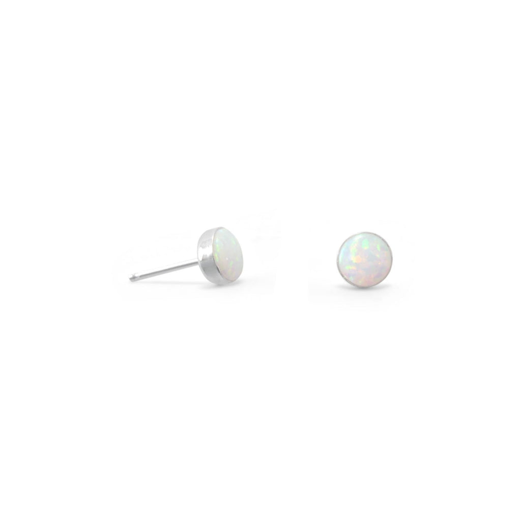 Small Gemstone Stud Earrings, Choice of Stone