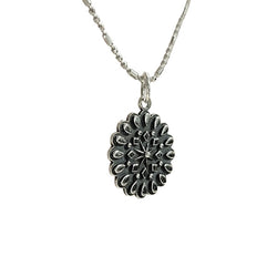 Resilience Mandala Affirmation Double Sided Necklace in Sterling Silver