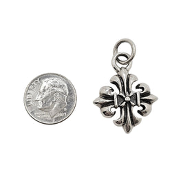 Fleur D'Amour Sterling Silver Pendant 20