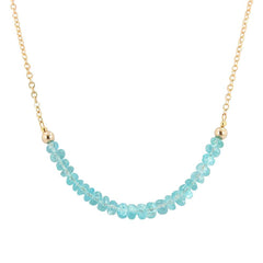 'Inspire Me' Apatite & Gold Strand Necklace