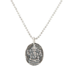 Ancient Ganesh Coin Necklace in Sterling