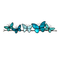 Butterflies on a Wire Wall Art, Sea Blue