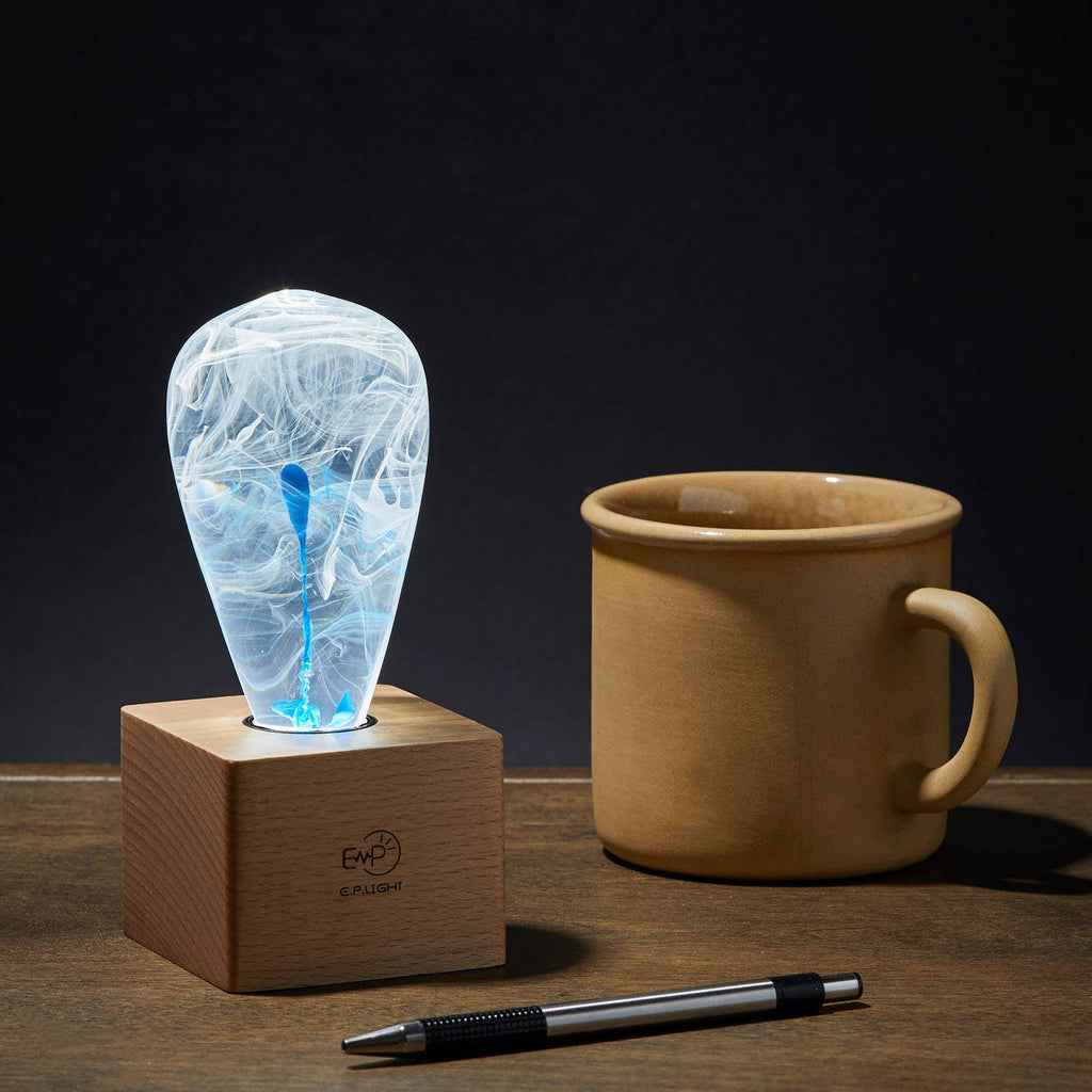 Blue Drop Lamp - Bulb and Base