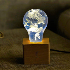 Blue Hydrangea Lamp - Bulb and Base