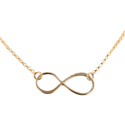 14k Gold Plated Sterling Silver Infinity Necklace