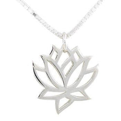 Open Design Lotus Flower Necklace