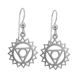 Silver Chakra Earrings