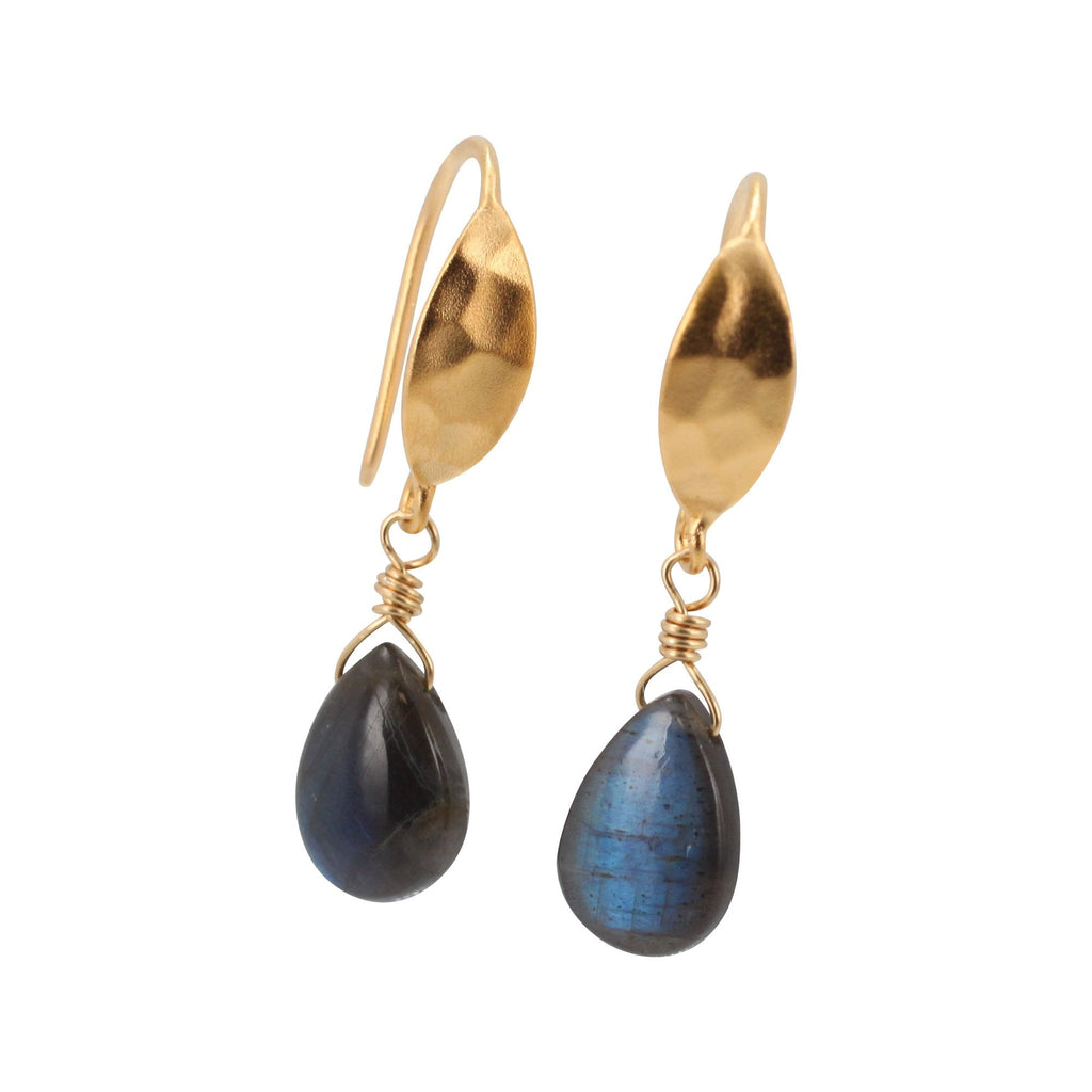 Labradorite Dangle Earrings - Limited Edition