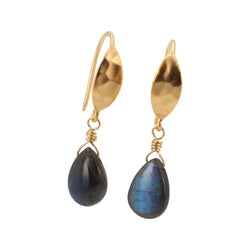 Labradorite Dangle Earrings - Limited Edition