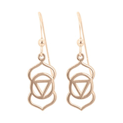 Bronze Chakra Earrings