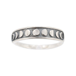 Moon Phase Ring in Sterling Silver