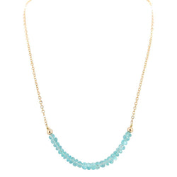 'Inspire Me' Apatite & Gold Strand Necklace