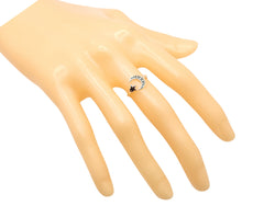 Celestial Moon and Star Ring in Adjustable Wrap Style in Sterling Silver