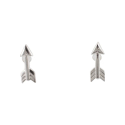 Small Arrow Earrings in Sterling Silver