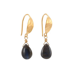 Labradorite Dangle Earrings - Limited Edition