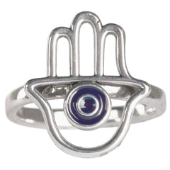 EVIL EYE HAMSA ADJUSTABLE RING