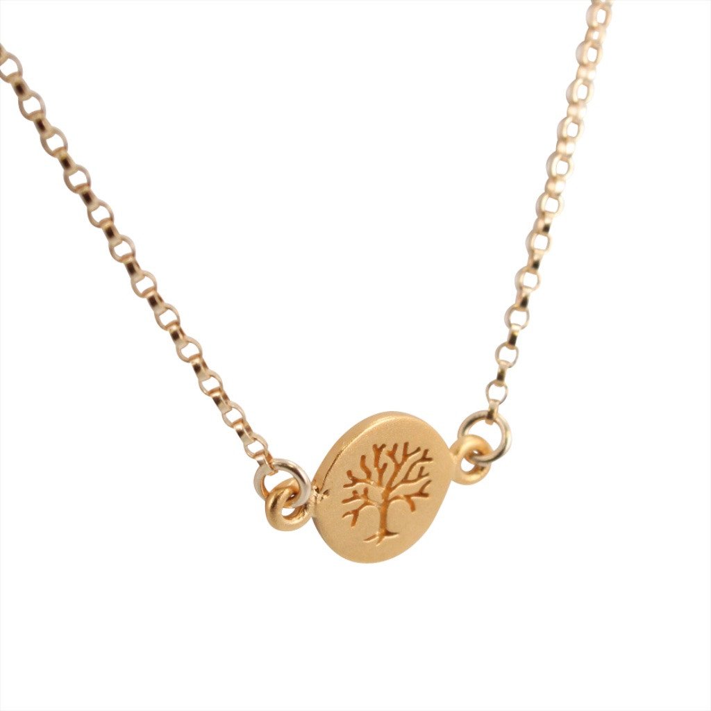Delicate Gold Tree of Life Necklace