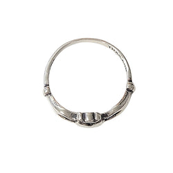 Small Irish Friendship & Love Band Celtic Claddagh Ring in Sterling Silver, Sizes 6, 7, 8, and 9