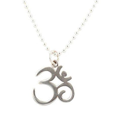Om Necklace in Sterling Silver