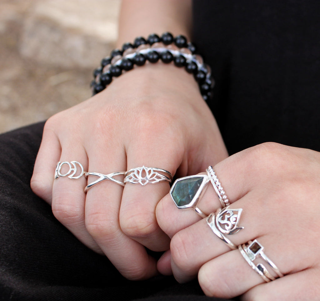 Smokey Quartz Ring in Sterling Silver