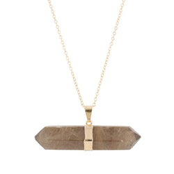 Rutilated Quartz Gemstone Necklace