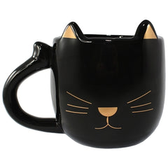 TUXI GOLD CAT MUG BLACK & GOLD