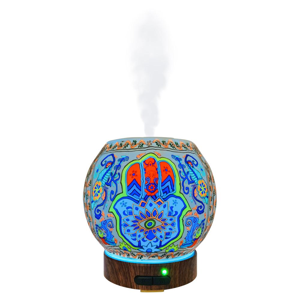 Handcrafted Ultrasonic Essential Oil Diffusers (Hamsa)