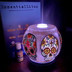 Handcrafted Ultrasonic Essential Oil Diffusers (Sugar Skull)