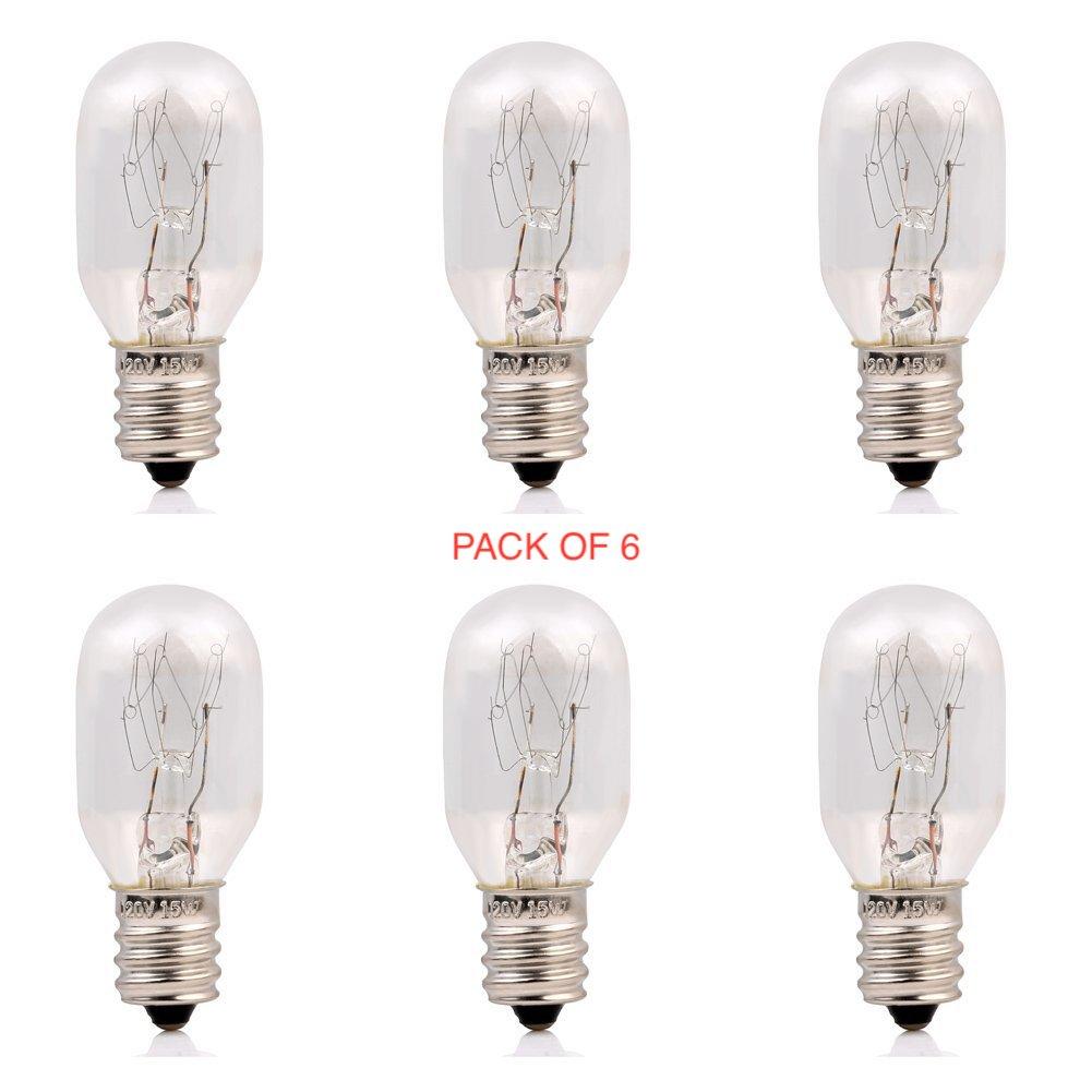 Himalayan Salt Lamp Bulb  Long Lasting Certified 15 Watt  - Pack of 6