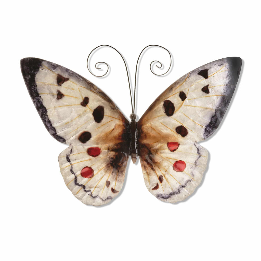 Butterfly Wall Decor White And Red