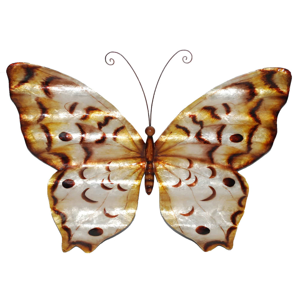 Butterfly Wall Decor Copper With Ripples
