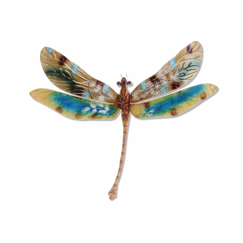 Dragonfly Wall Decor Golds And Aqua