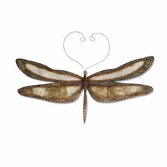 Dragonfly Wall Decor Earthtoned With Brown Border