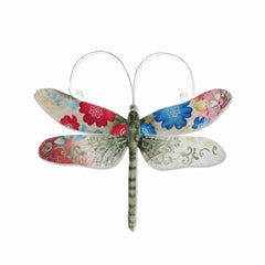 Dragonfly Wall Decor Spring Flowers